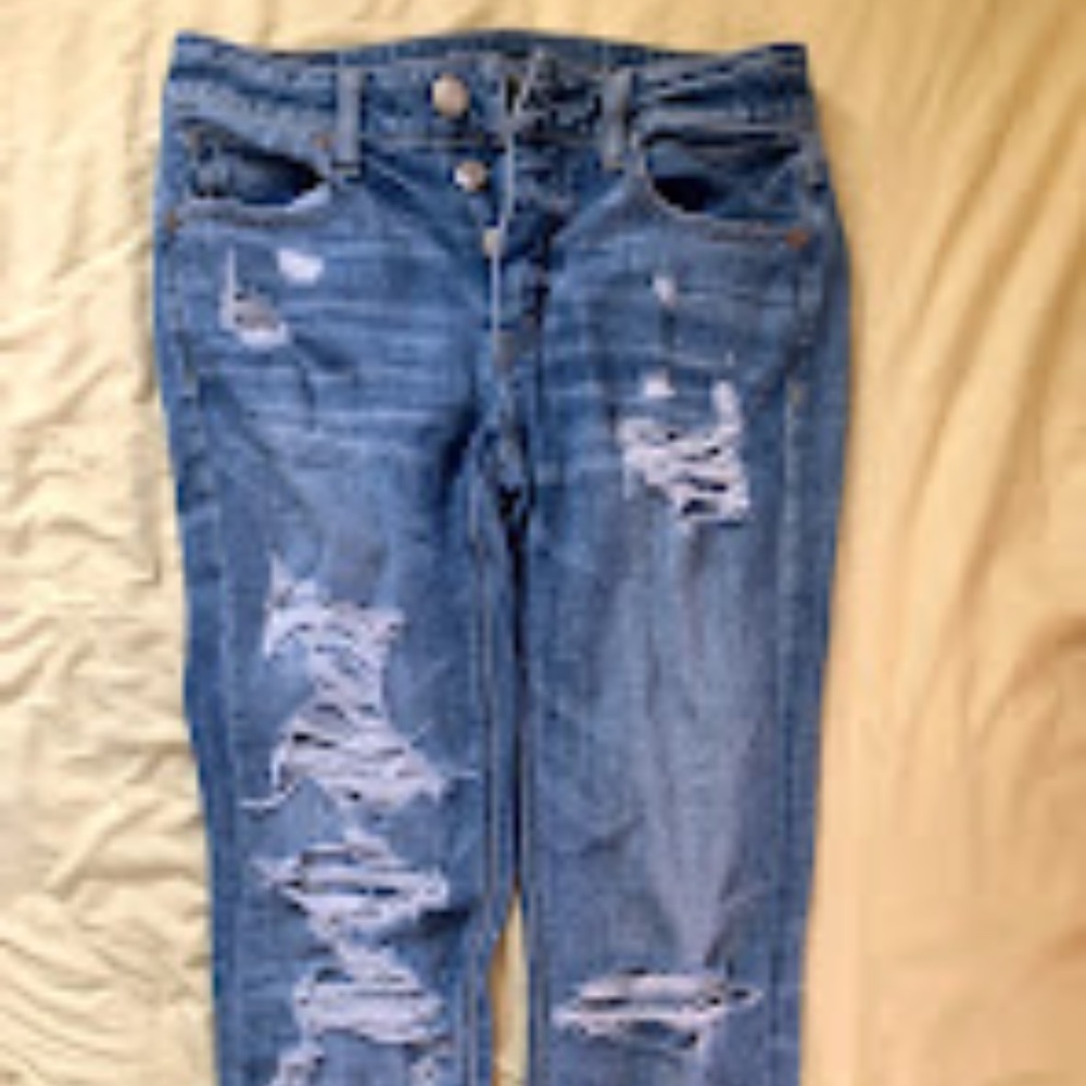 American Eagle ripped jeans